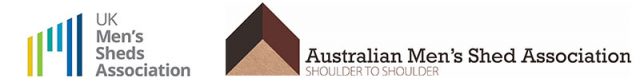 Austrialian Men's Shed Association and UK Men's Sheds Association Logos 