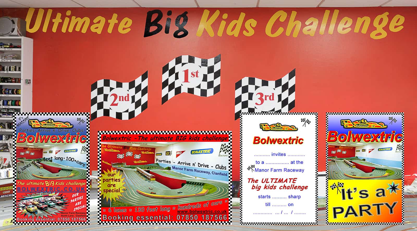 Bolwextric ultimate big kids challenge and party invites