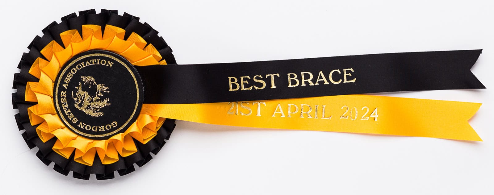 Best brace dog show rosette